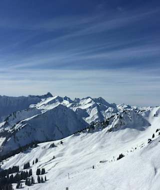 Schneeschuhtour Walmendingerhorn - Obere Luechlealpe