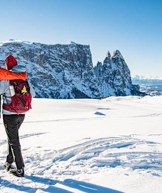 Winterwandern auf der Seiser Alm