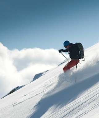 Wunderschöne Pulverhänge