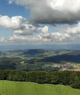 Schöne Aussicht vom Wisenbergturm