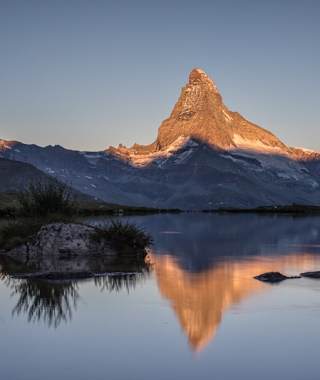 Stellisee mit Matterhornspiegelung