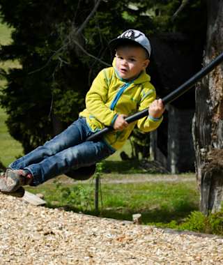 Eine der kinderfreundlichen Stationen entlang des Erlebnisegs