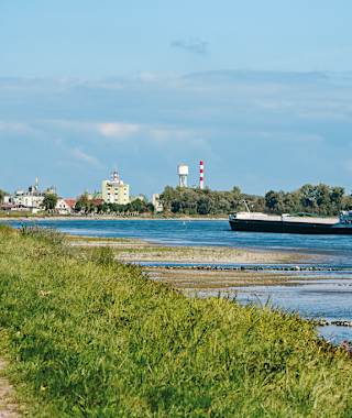 Am Rheinufer in Lauterbourg.