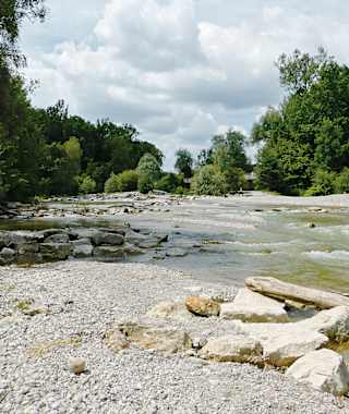 Neue Fischaufstiegshilfe am Flaucher.