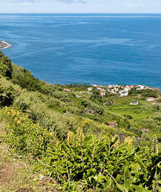 Abstieg nach Fajã de João Dias.