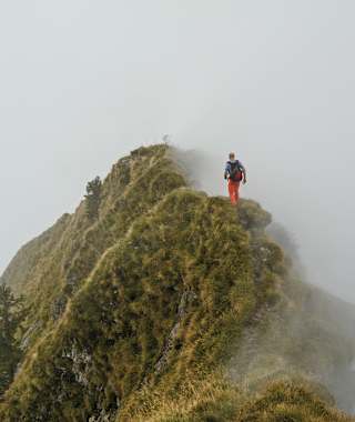 Der Gratabschnitt beim Gross Sternen.