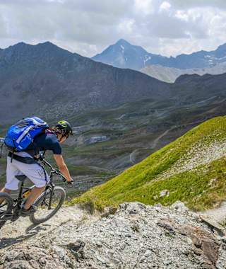 Endloser Höhentrail von Ischgl Richtung Schweiz.