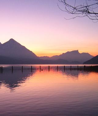 Traumhaftes Abendpanorama am Thunersee