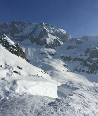 Ausblick von der Albert-Heim-Hütte