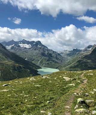 Rückblick im Aufstieg