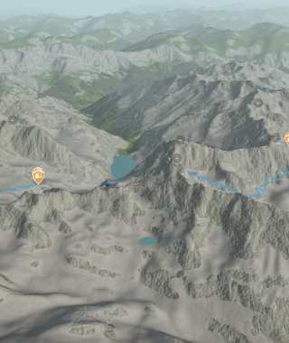 Übersicht Etappe 3 von der Darmstädter Hütte zur Niederelbehütte