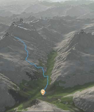 Übersicht Etappe 2 von der Konstanzer Hütte zur Darmstädter Hütte