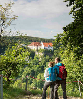 Wanderer am Bandfelsen 