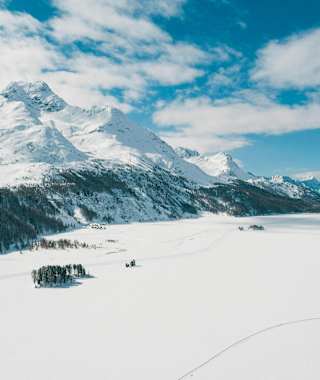 Winter am Silser See