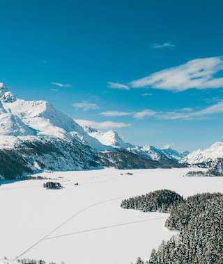 Winter am Silser See