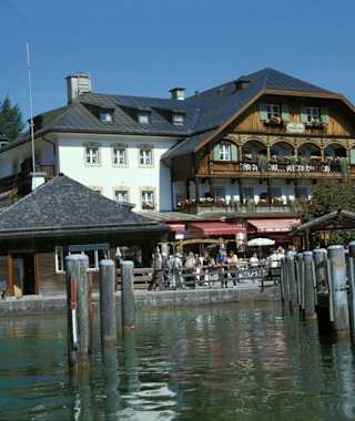 Die Schiffsanlegestelle Königssee