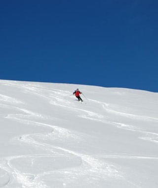 Abfahrt vom Seebachriegel