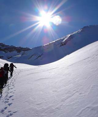 Skitourenerfahrungen sammeln am Hochkönig.
