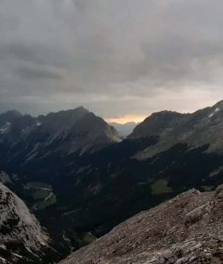 Anstieg auf die Birkkarspitze