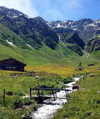 Gölbnerblickhütte im Kristeinertal bei Anras