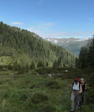 Anstieg zur Sillianer Hütte über den Helmsteig