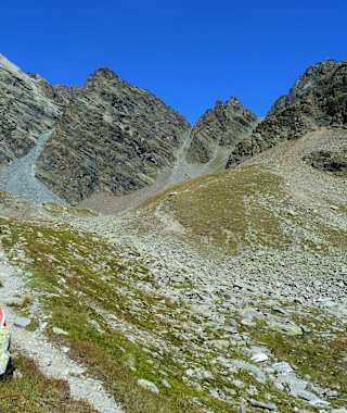 Anstieg vom Westfalenhaus zur Schöntalspitze