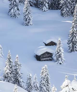 Die Armentara Wiesen im Winterkleid