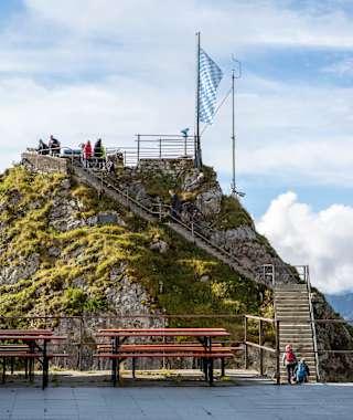 Der Wendelstein mit seiner Aussichtsplattform