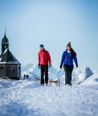 Rodeln von der Aueralm