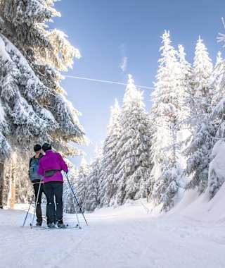 Auf dem Skiwanderweg Rennsteig