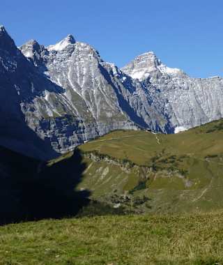 Auf dem Weg zur Falkenhütte