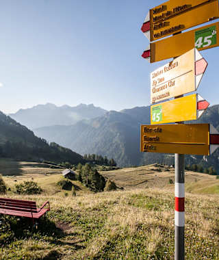 Auf der Via Engiadina im Unterengadin.