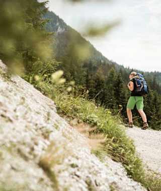 Aufstieg auf die Hochscheibn