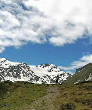 Der Weg von der Zufall- zur Casatihütte und Pizzinihütte