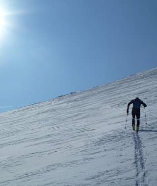 Die letzten Meter hinauf zum Gipfel