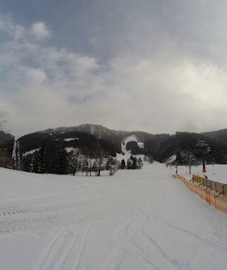  Links am Schlepplift vorbei in Richtung Waldschneise