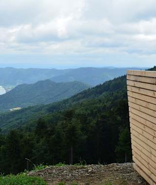 Ausblick vom Naturparkhaus am Jauerling