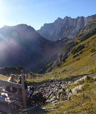 Ausblick vom Lamsenjoch 