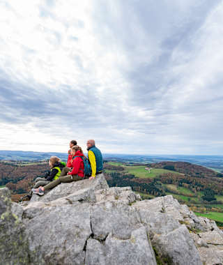 Ausblick von der Milseburg am Hochrhöner