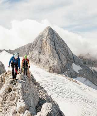 Über den Amon-Klettersteig auf das Hohe Kreuz