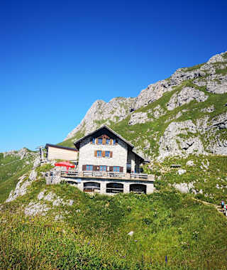 Die Bad Kissinger Hütte in den Allgäuer Alpen