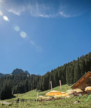 Die Bärgunt-Hütte im Kleinwalsertal
