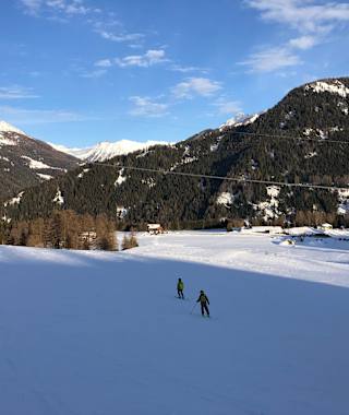 Abfahrt von der Bergeralm richtung Nößlach