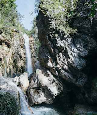 Tschauko Wasserfall in der Tscheppaschlucht