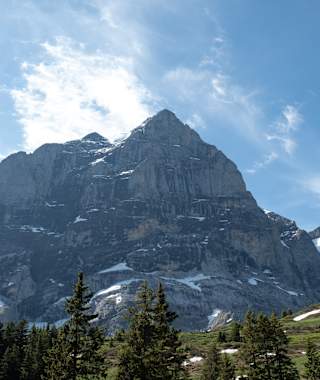 Das Wetterhorn in den Berner Alpen