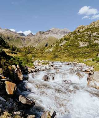 Bach vor der Berliner Hütte