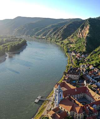 Blick auf Dürnstein in der Wachau
