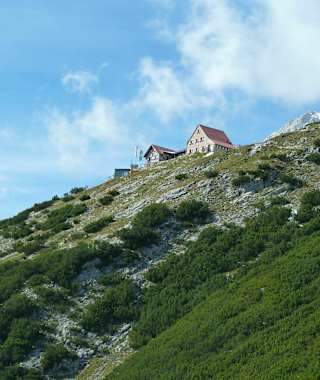 Die Bettelwurfhütte im Karwendel