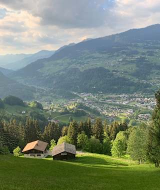 Bitschweil - Blick nach Schruns-Tschagguns