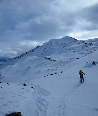 Blick auf den Gipfel Turettas